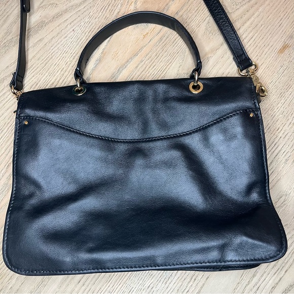 Tory Burch Priscilla Soft Leather Top Handle Satchel Crossbody Purse - Picture 9 of 15